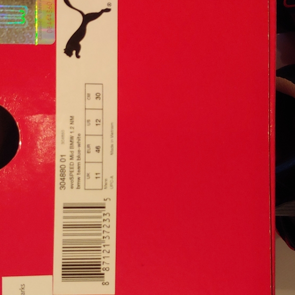 PUMA evoSPEED mens shoe, BMW Motorsport, new size 12 - Picture 4 of 4